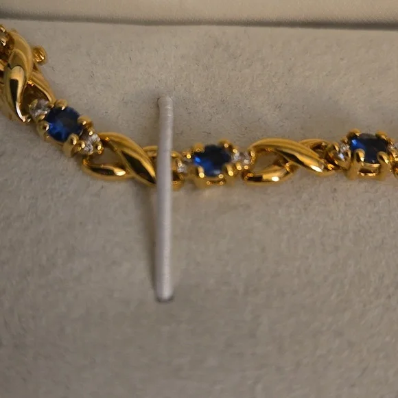 Kay Jewelers Sapphire And Diamond Accent Bracelet
